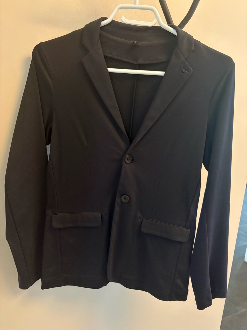 Emporio Armani Black Boys Two-Button Blazer